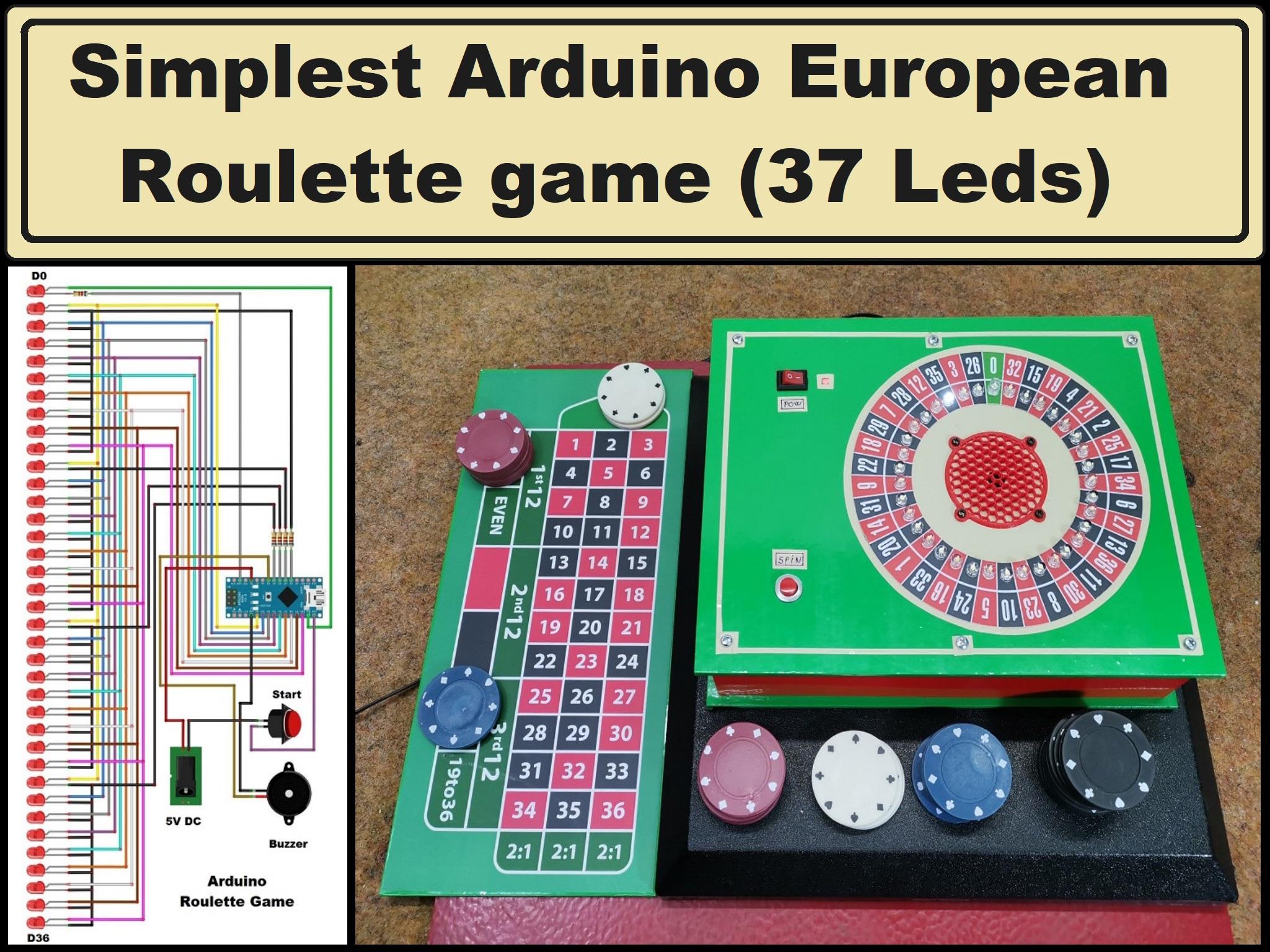 วิธีสร้าง Arduino European Roulette Game ( 37 Leds ) ที่ง่ายที่สุด