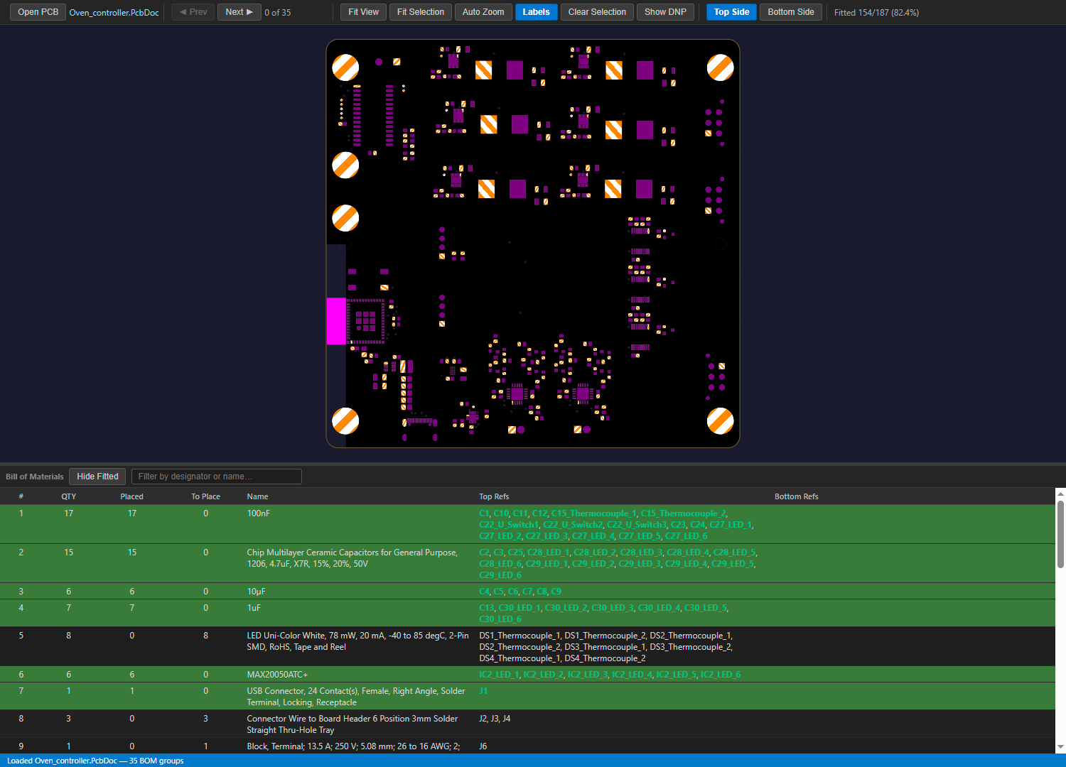 Browser-mode UI running in a web browser