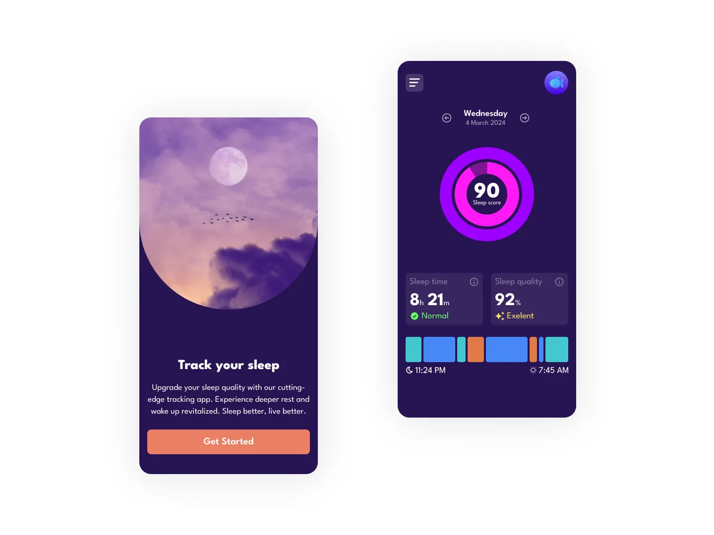 Sleep App Design