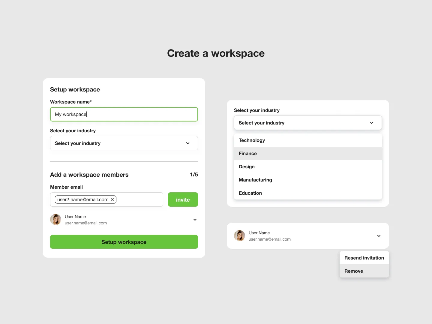 Create Workspace Design