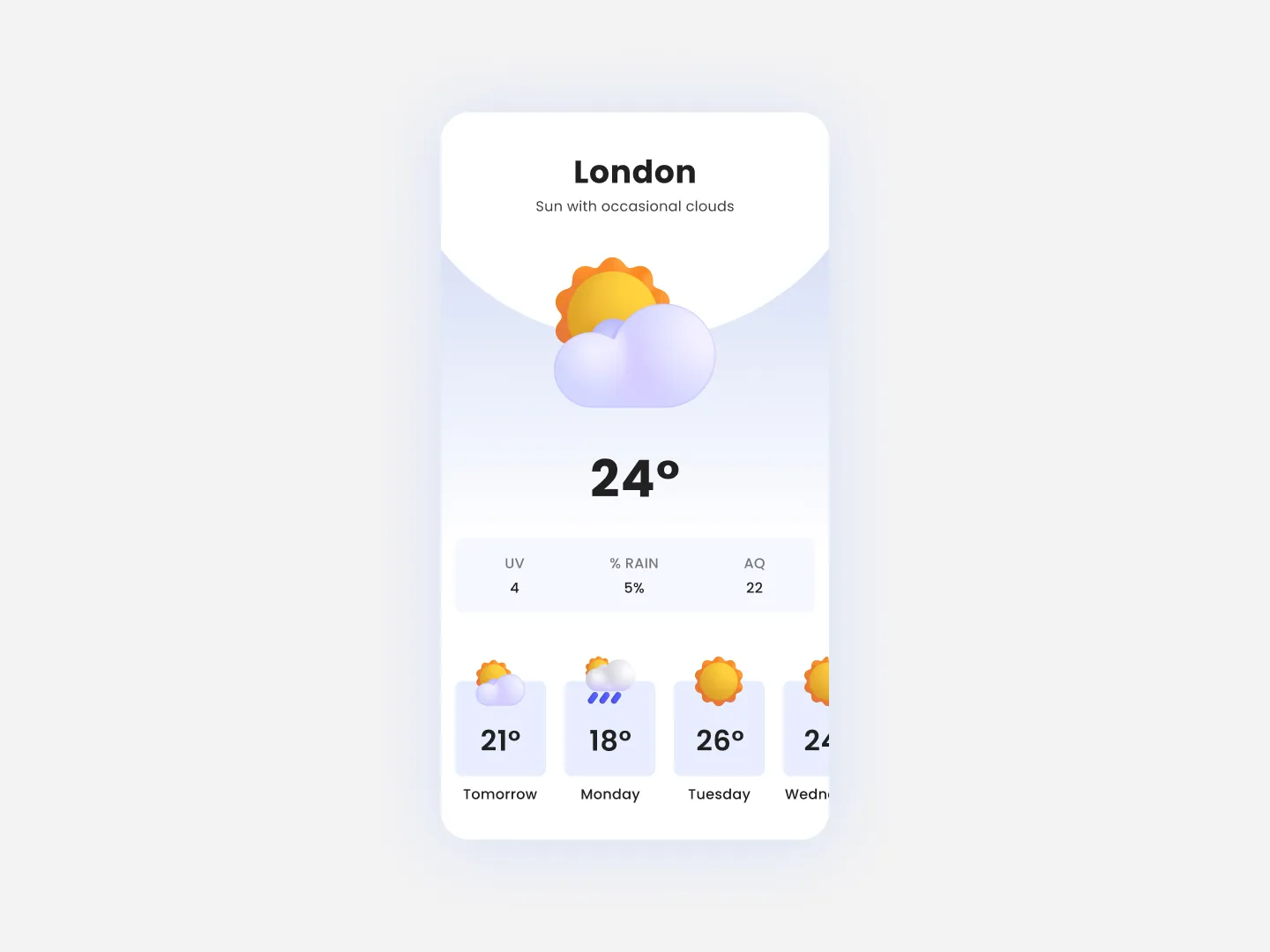 Weather App Design