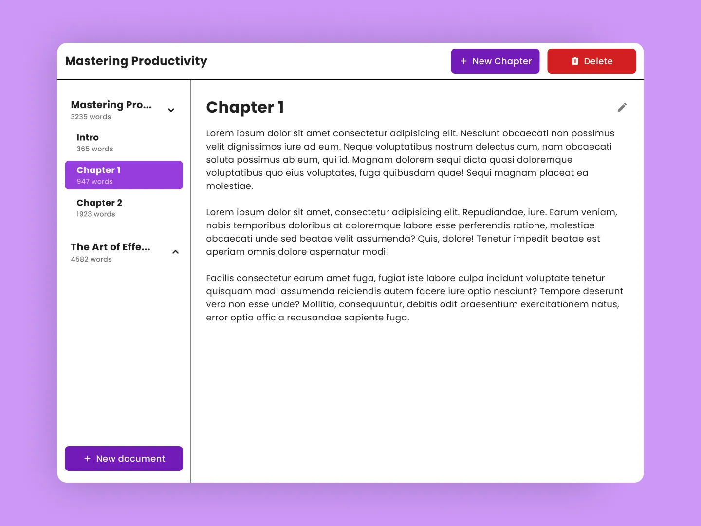 Document Manager Design
