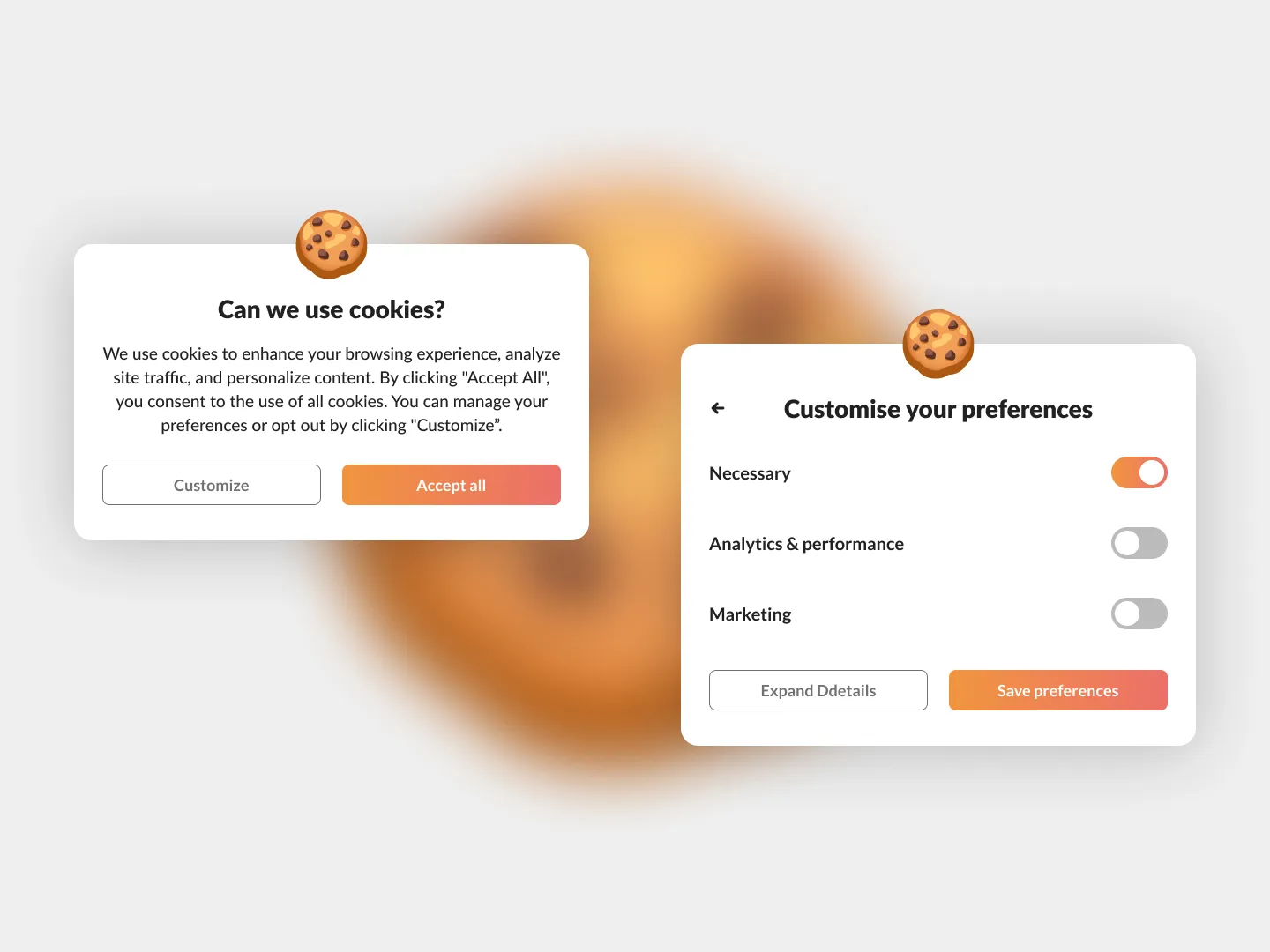 Cookies Banner Design