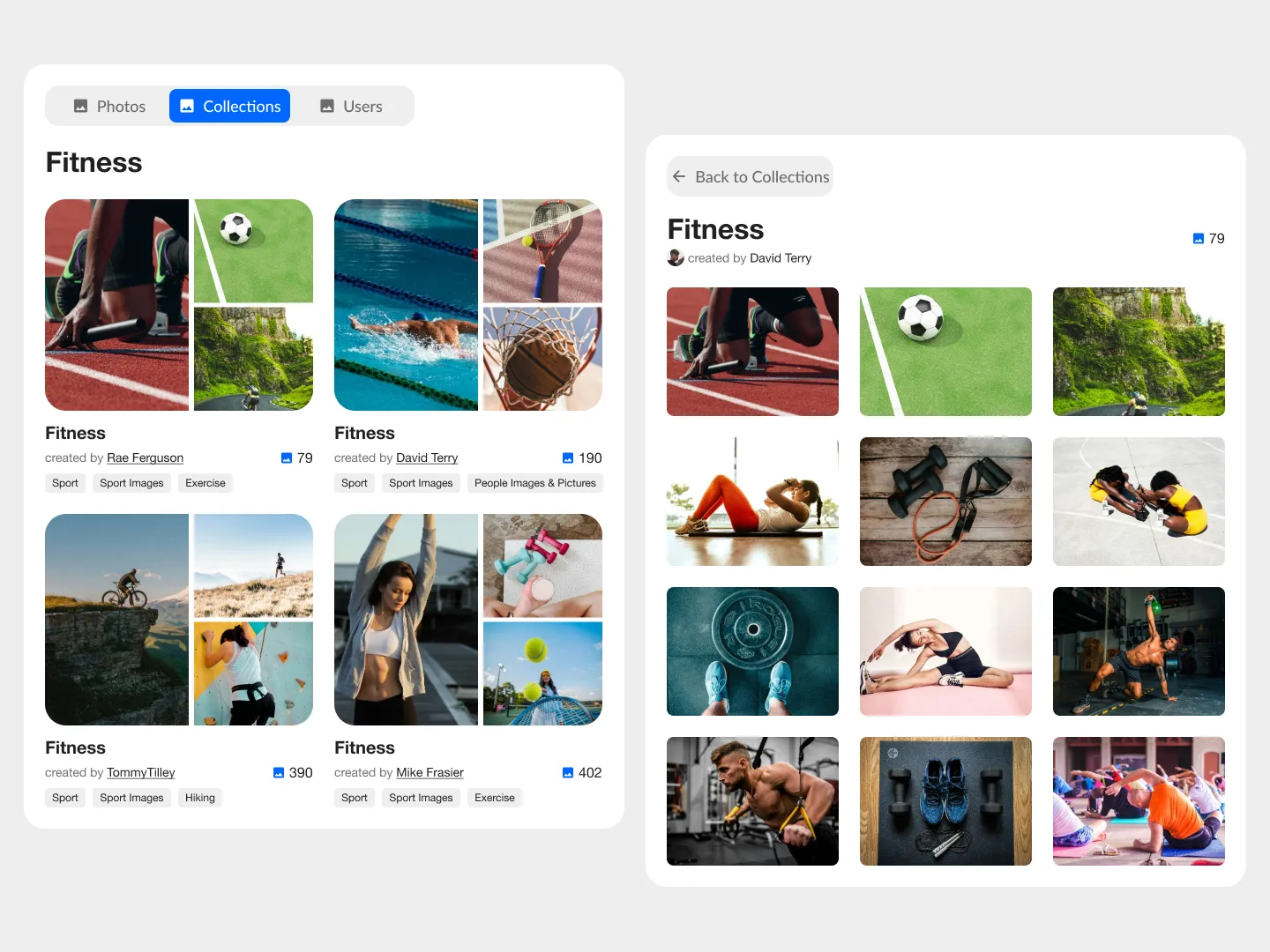 Image Collections Design