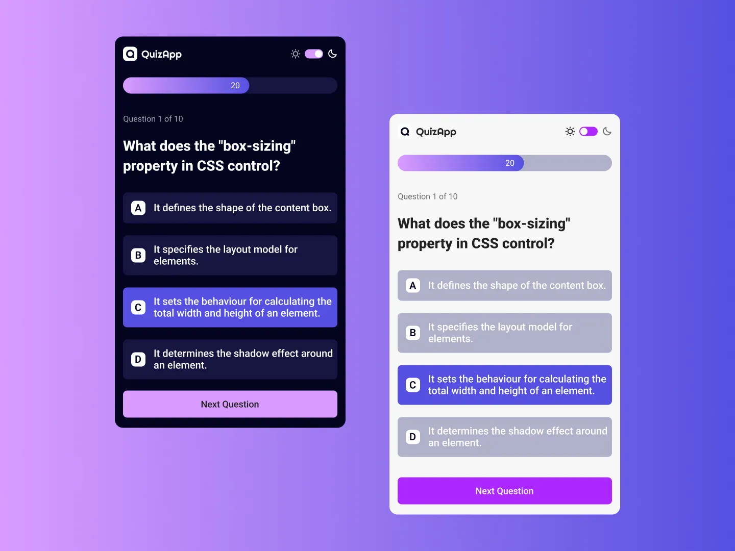 QuizApp Design