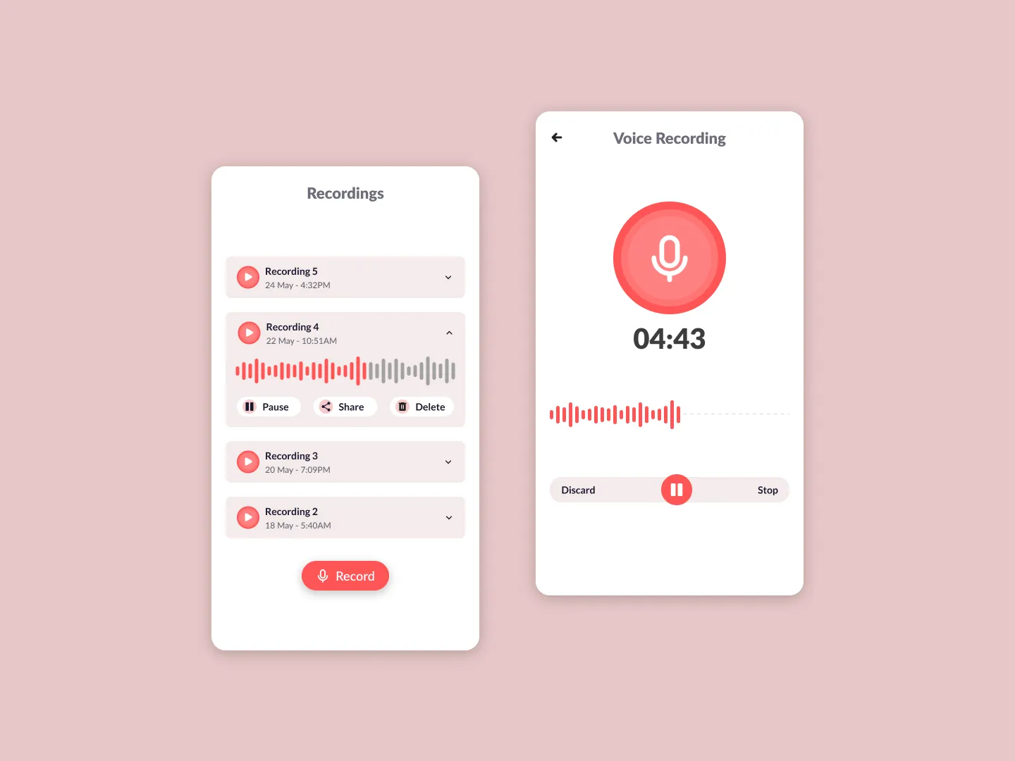 Voice Recording Design