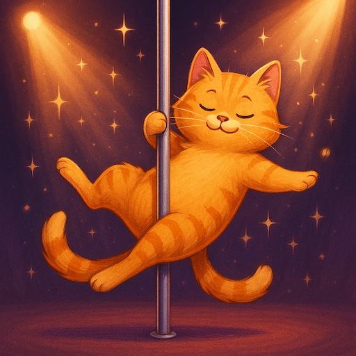 A cat interested in Poles. Credit: MS CoPilot