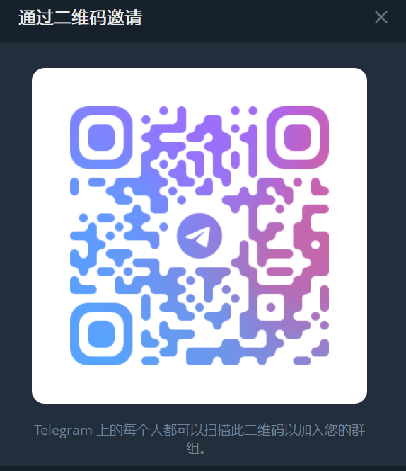 Telegram group QR code