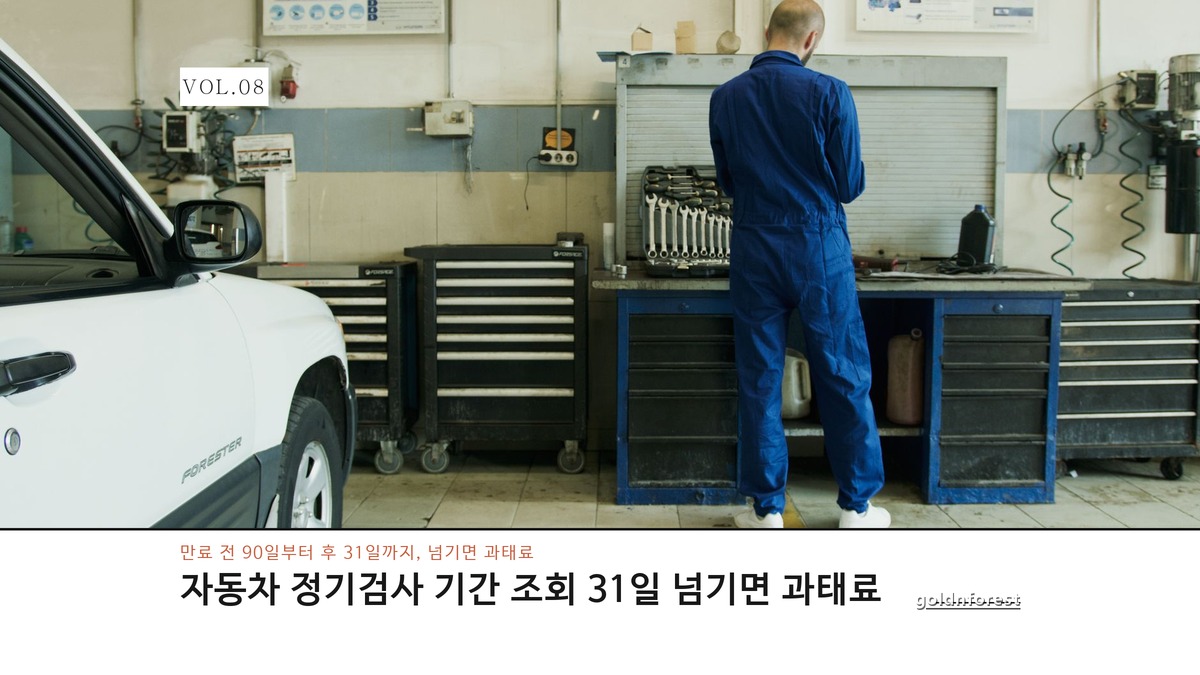 자동차 정기검사 기간 조회, 놓치면 붙는 과태료 기준
