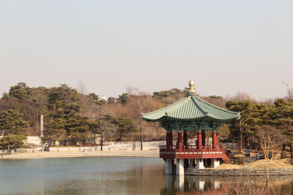강원도 호수 풍경