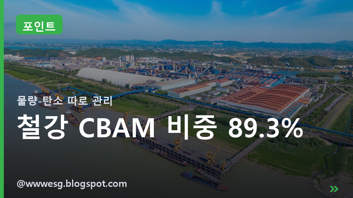철강 CBAM 비중 89.3%