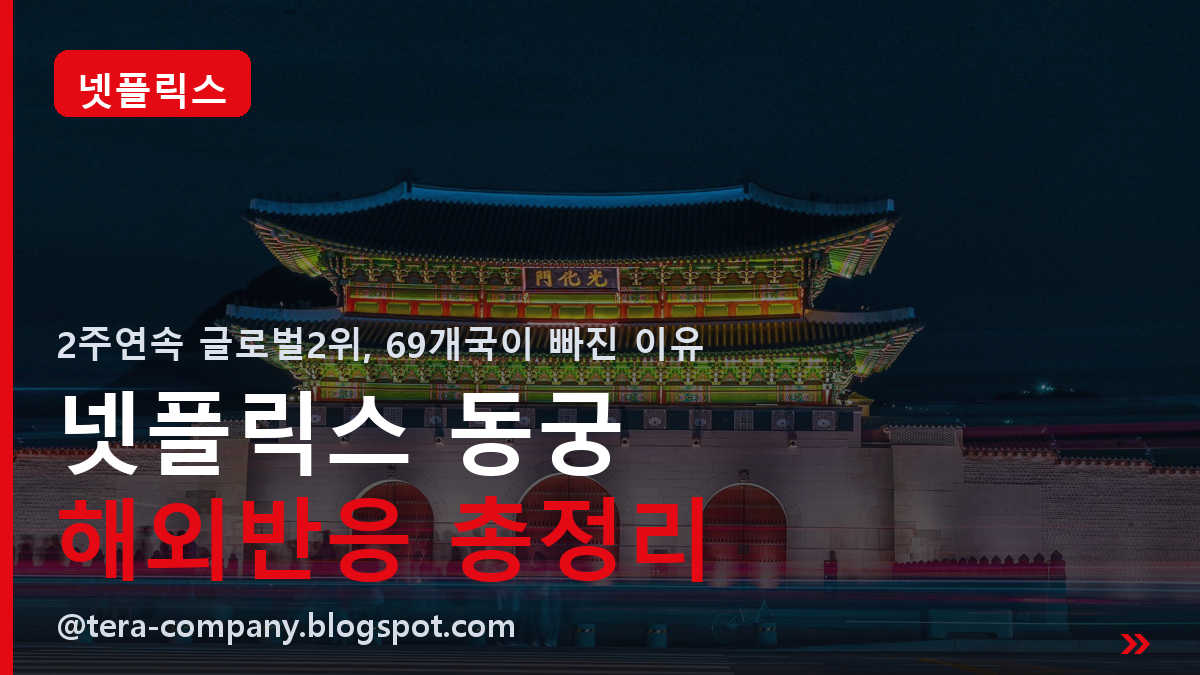 넷플릭스 동궁 해외반응 총정리ㅣ2주 연속 글로벌 2위, 69개국이 빠진 이유