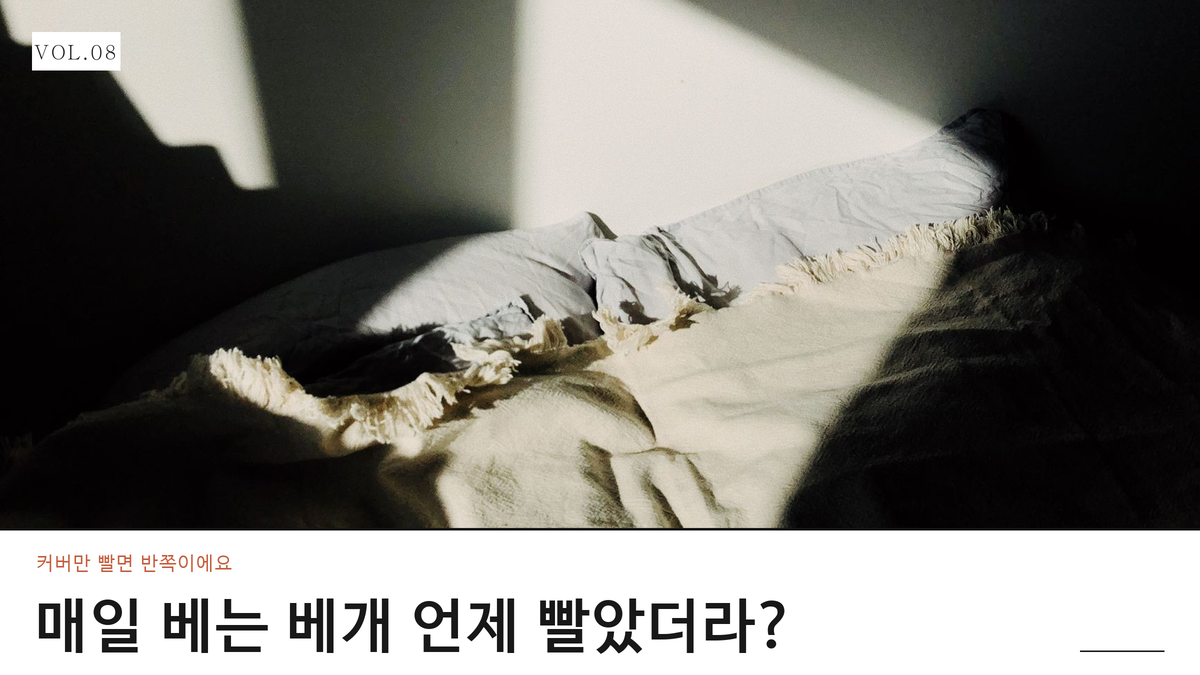 베개 세탁 주기의 진실, 수건은 매일 빨면서 베개는요?