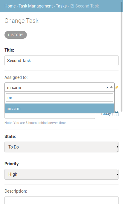 Django Coleman - Task Chance View, mobile version