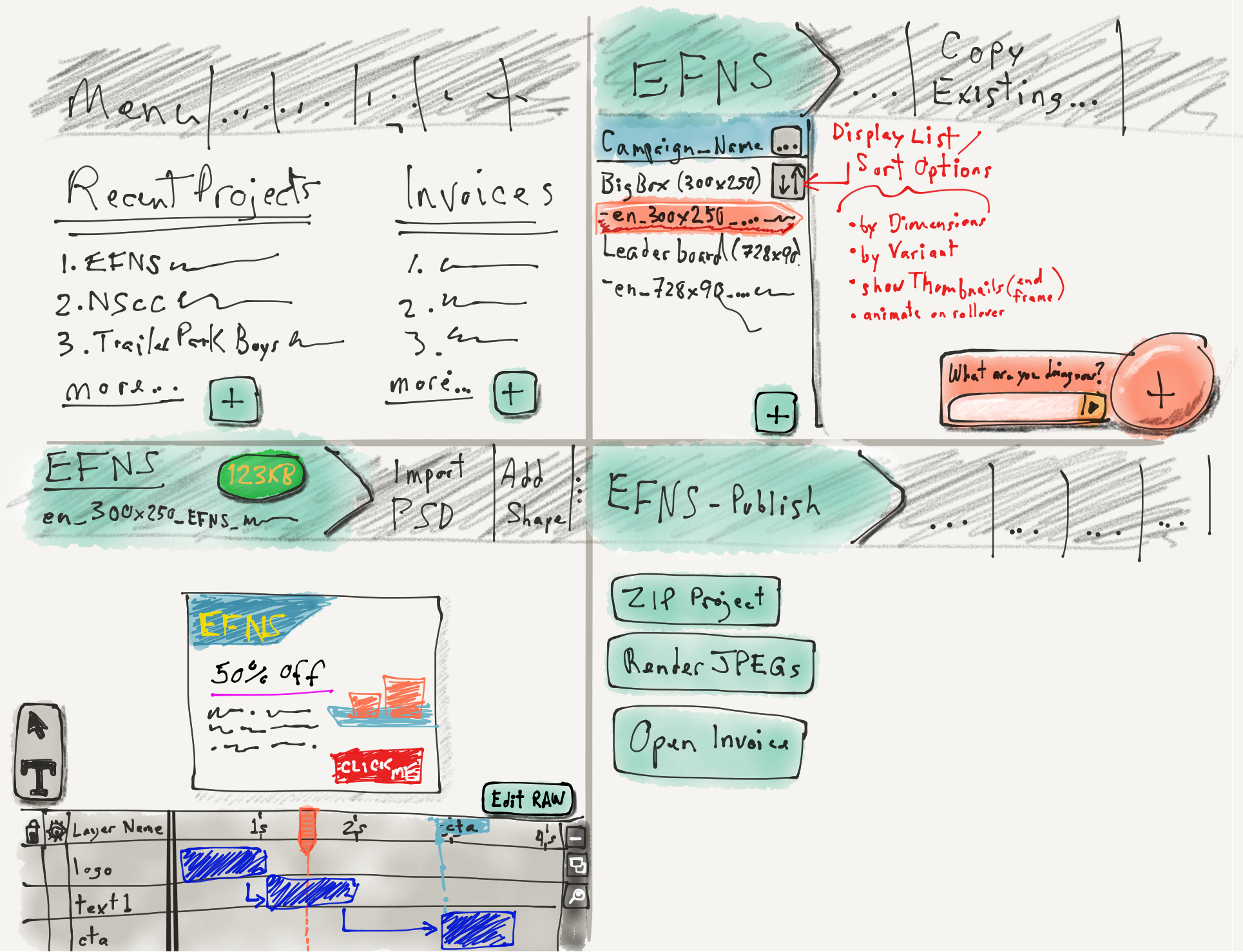 Sketch Planning for stitch-web, made with Paper by 53