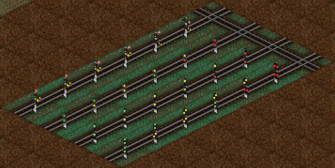 CASS2 Double-headed block signal aspects