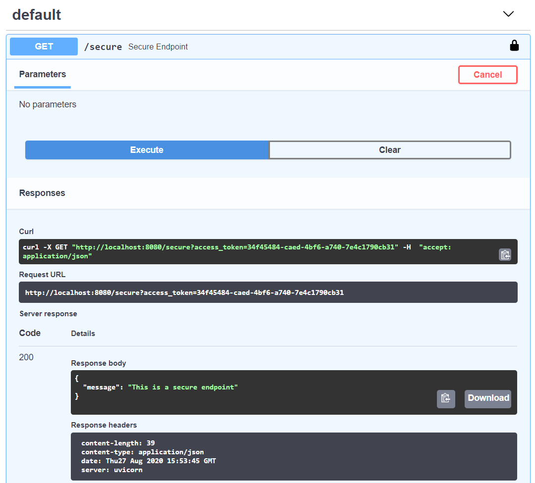 secure endpoint