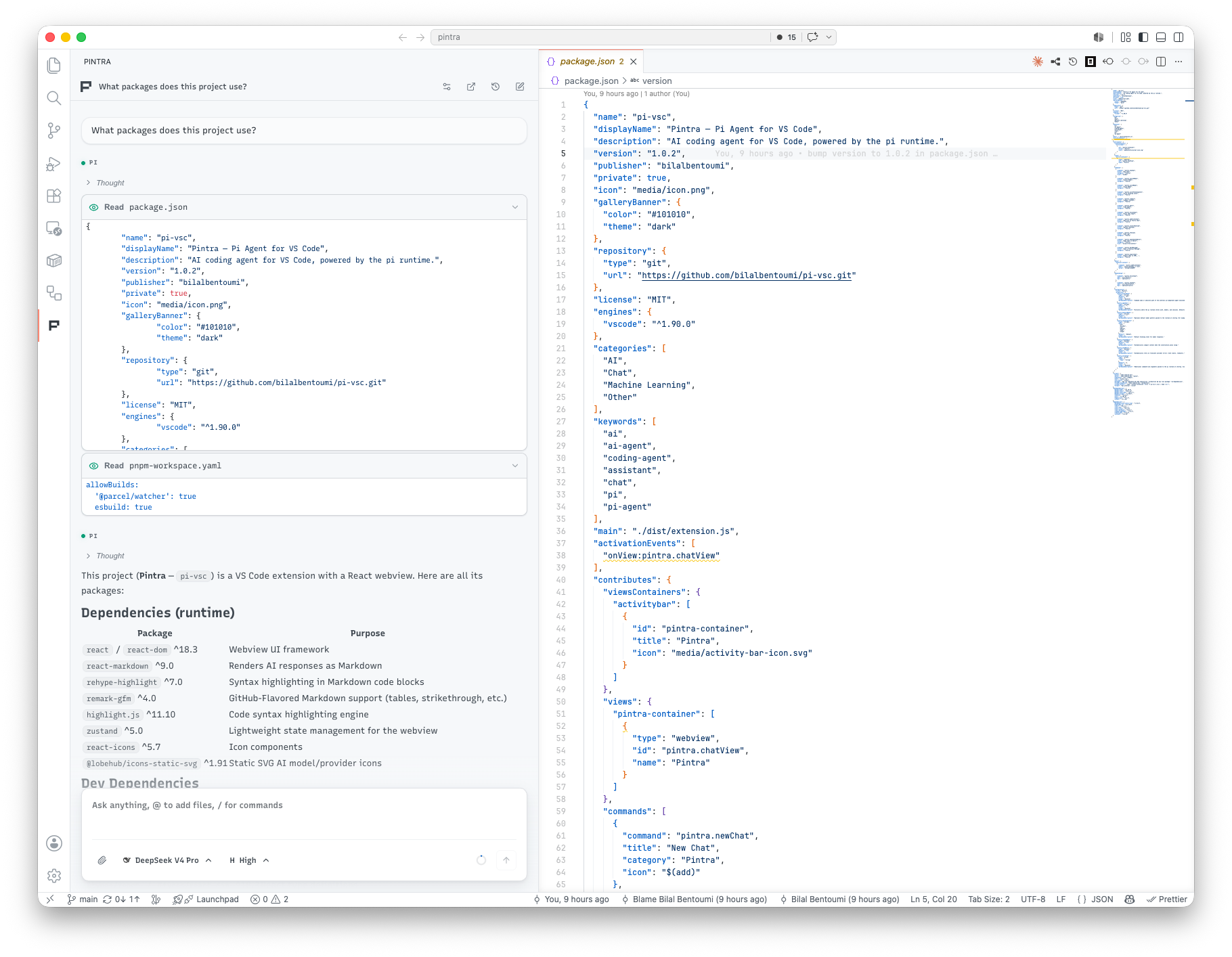 Pintra screenshot