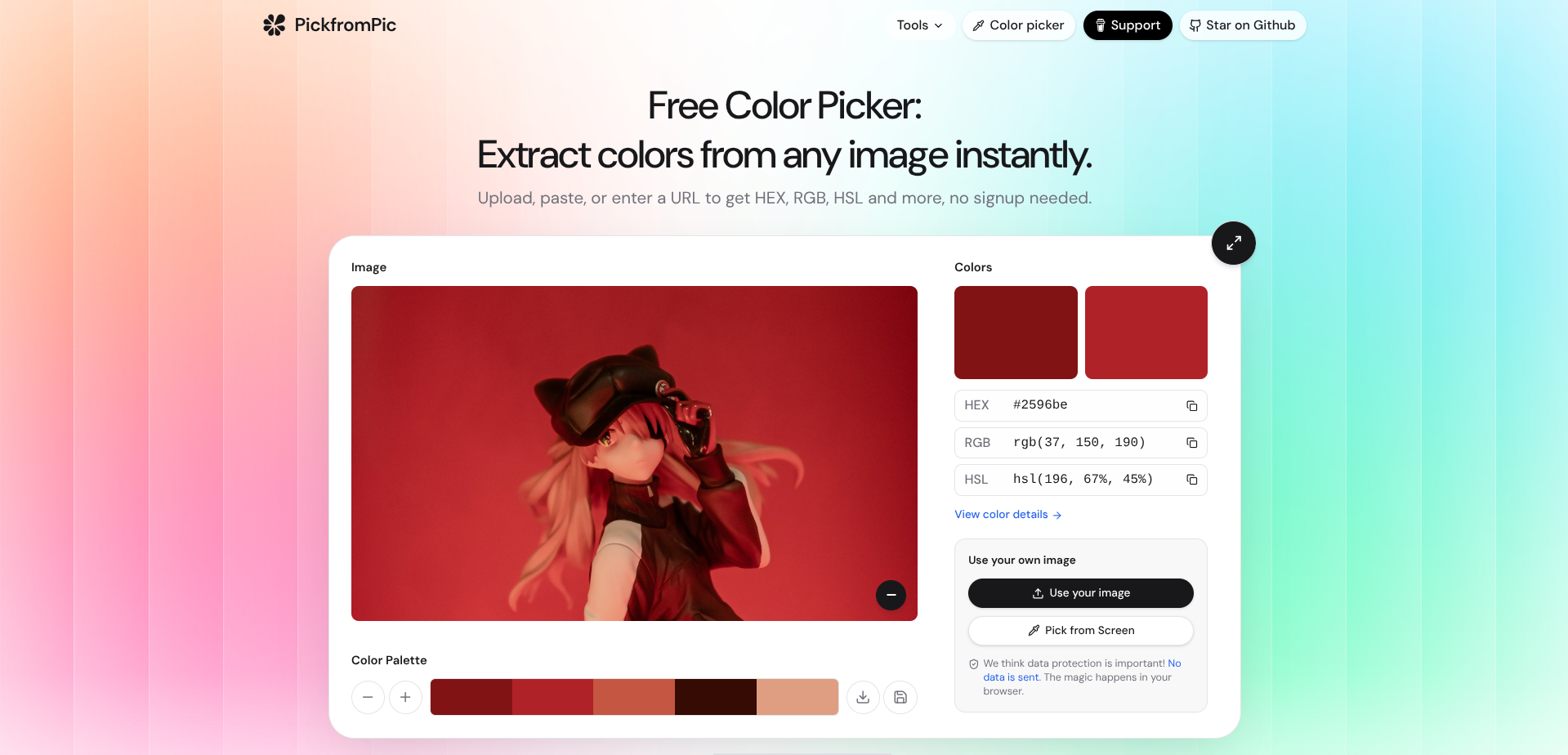 PickfromPic Dashboard