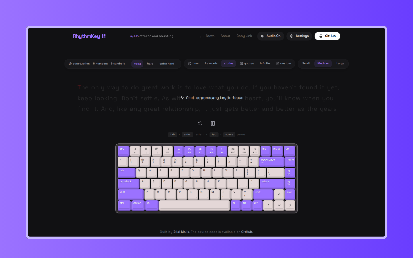 RhythmKey Dashboard
