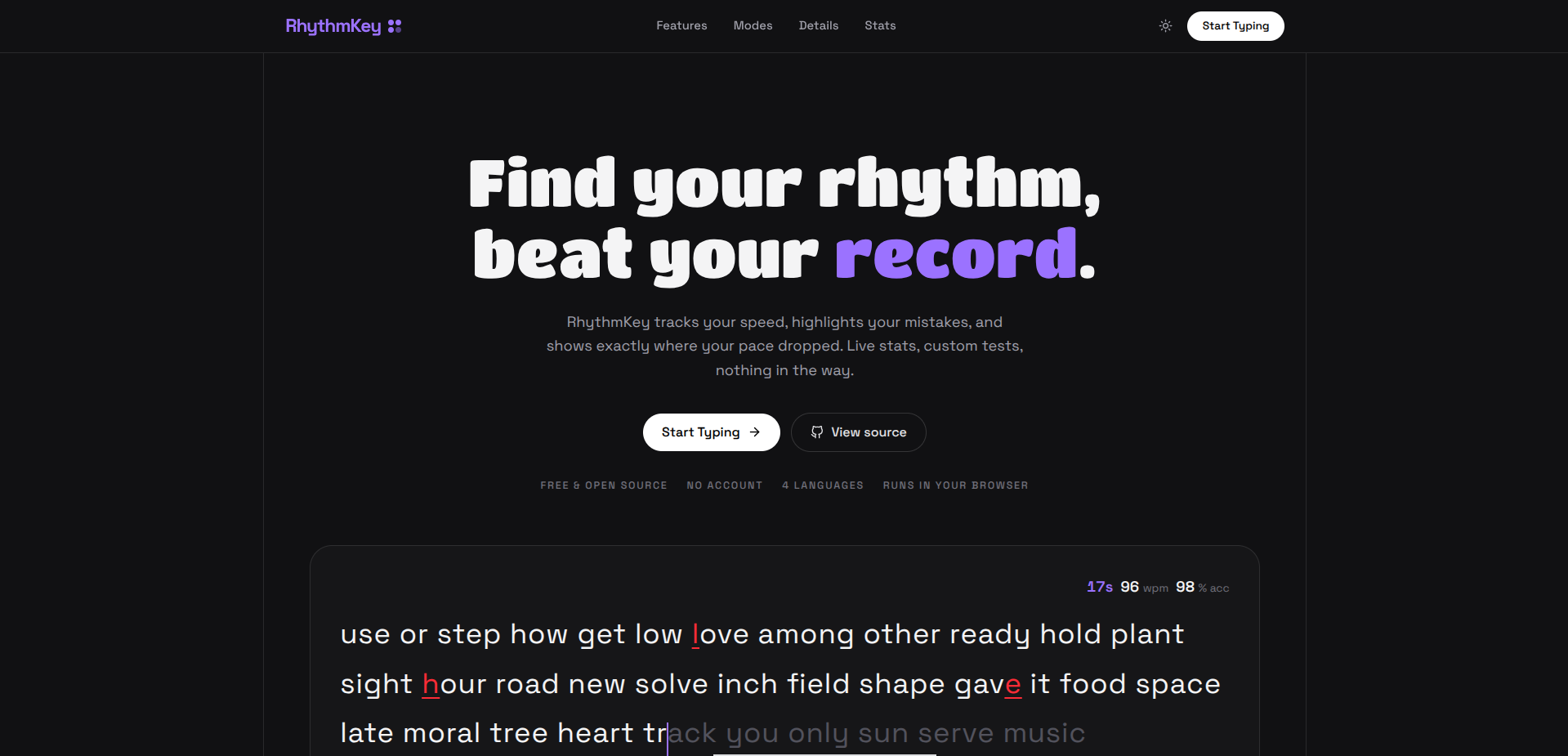 RhythmKey Dashboard