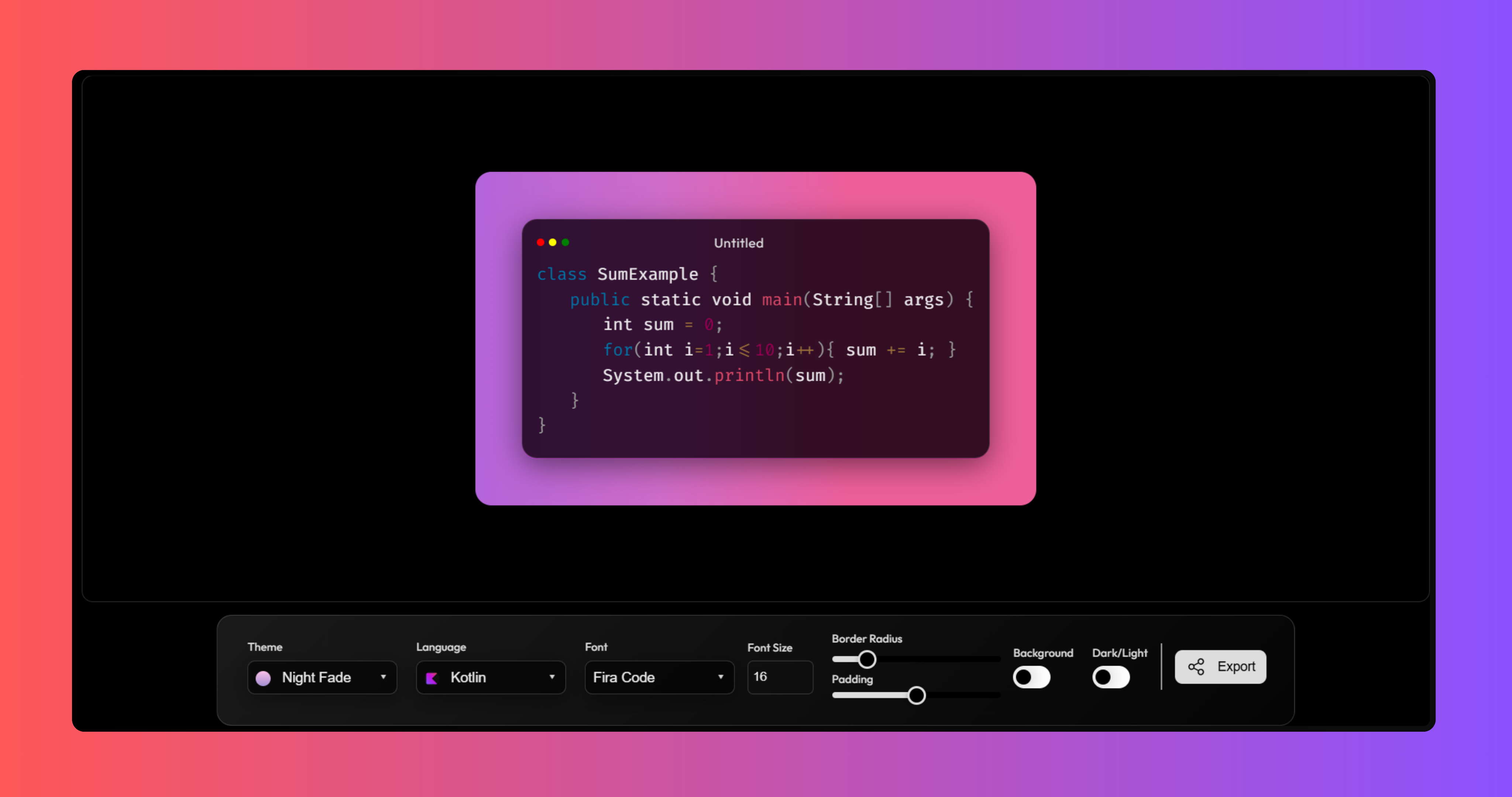 snippitkit Dashboard