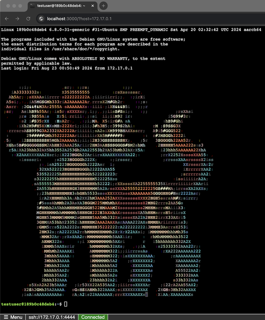 WebSSH2 Screenshot