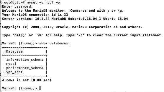 MariaDB Cluster Replication Test