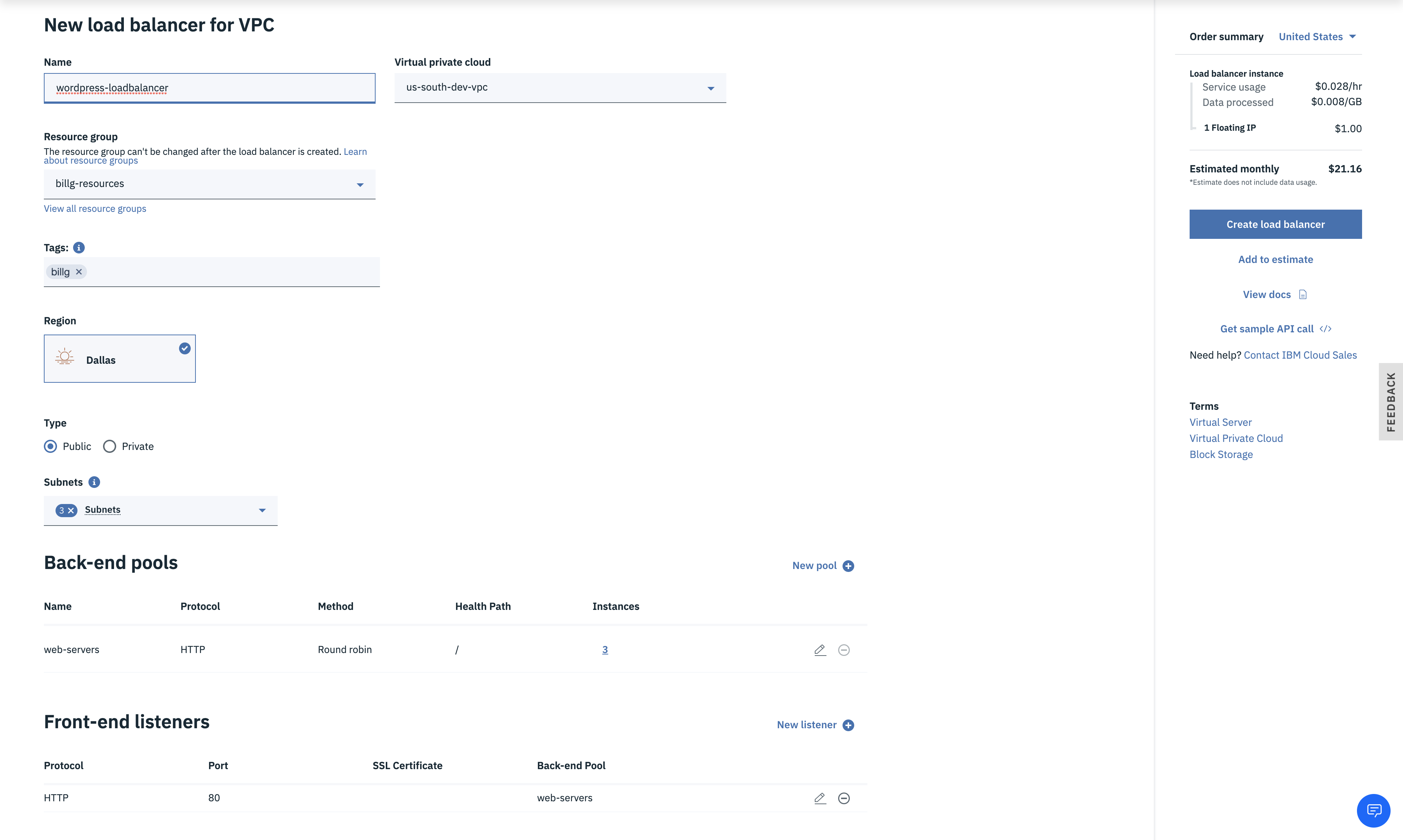 VPC Load Balancer