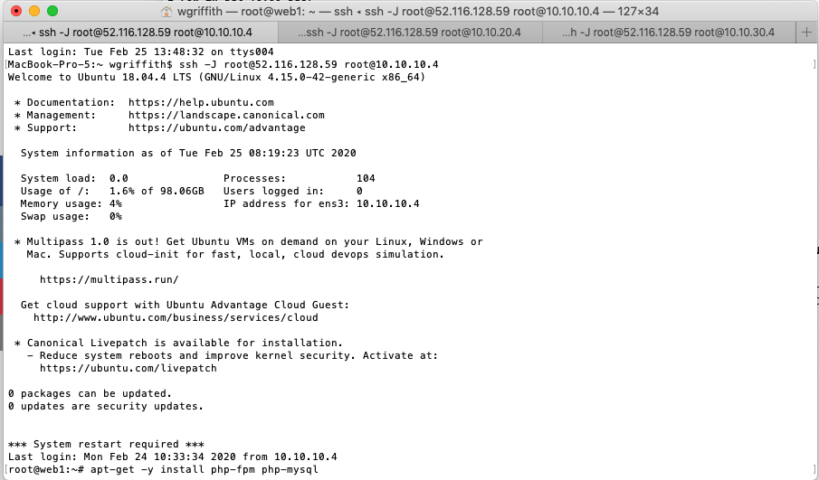 SSH into DB Servers