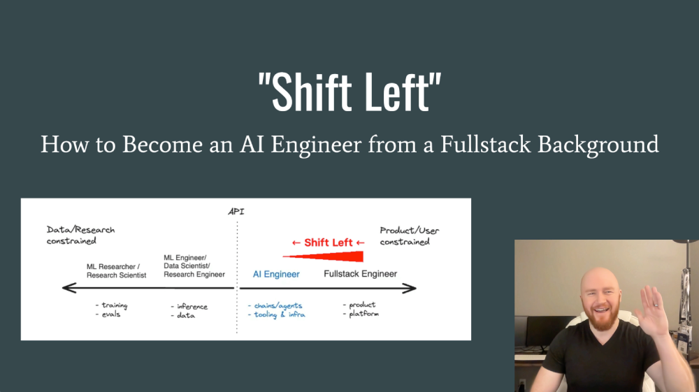 Shift Left: How to Become an AI Engineer from a Fullstack Background (Full Video Presentation)