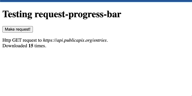 Request Progress Bar