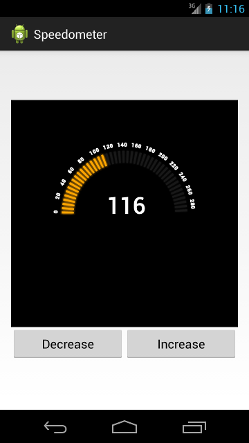 Simple speedometer