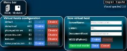 Screenshot of Visual Apache2