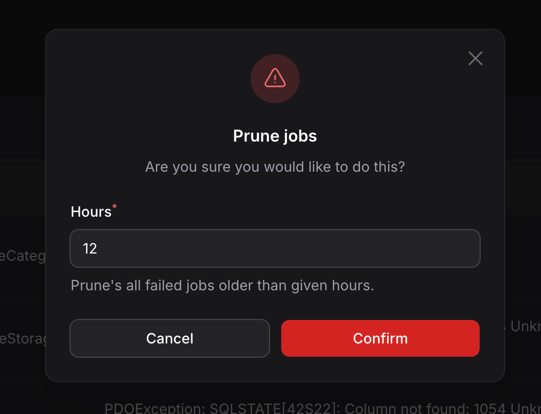 retry failed jobs