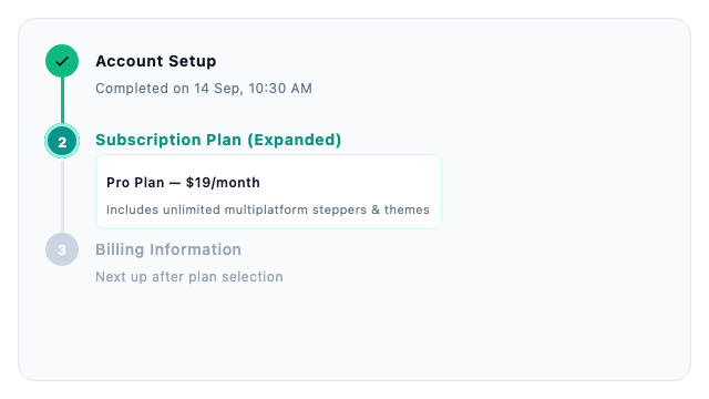 Collapsible Stepper Preview