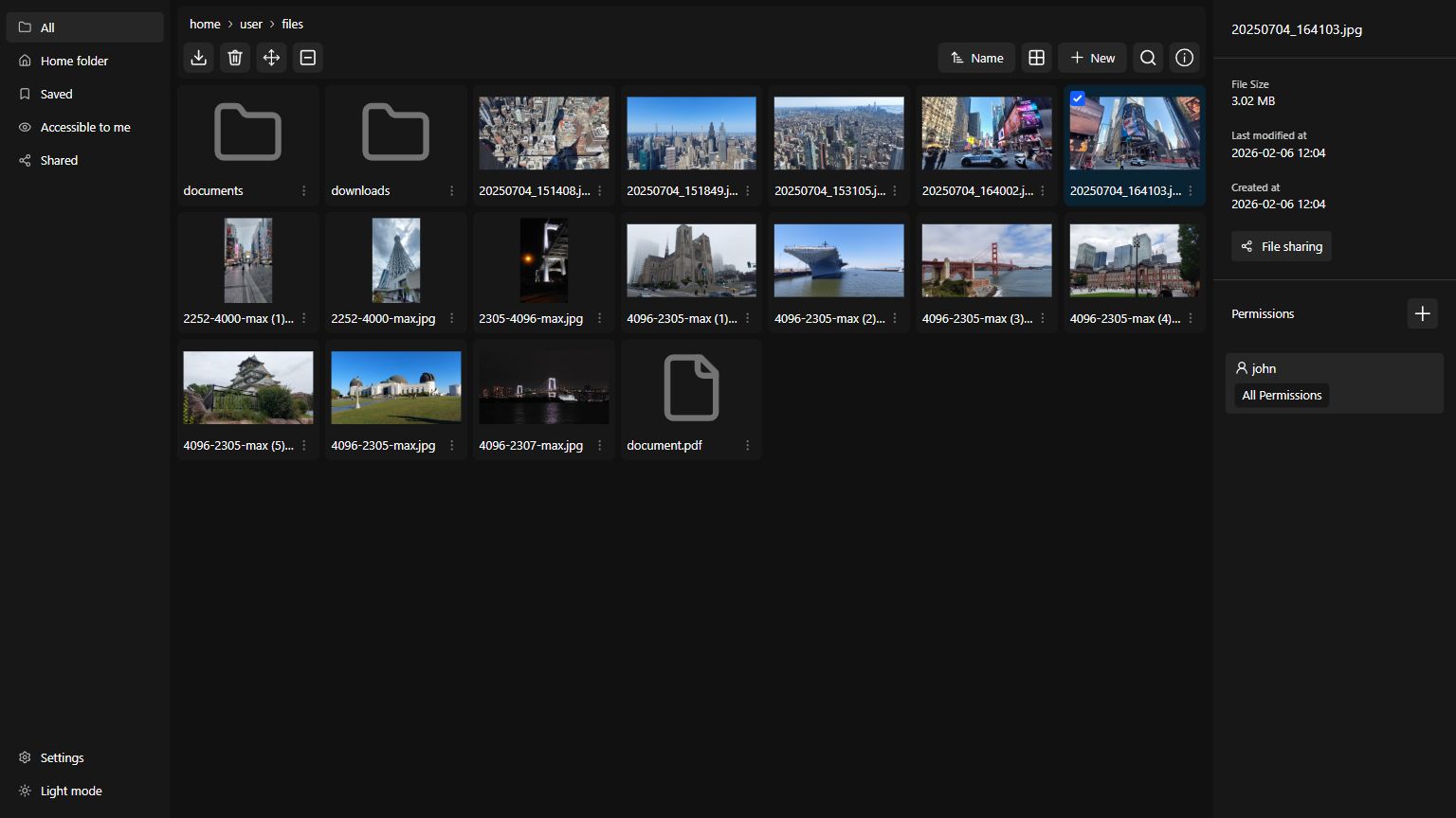 Files screenshot