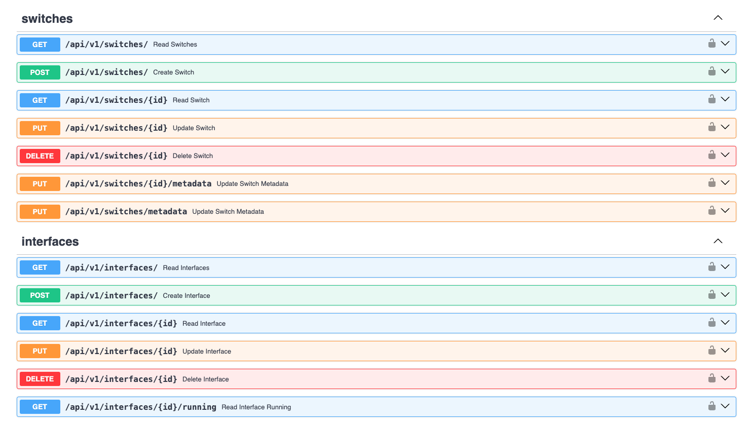 API docs