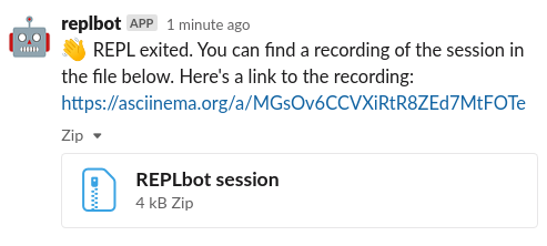 replbot session recording