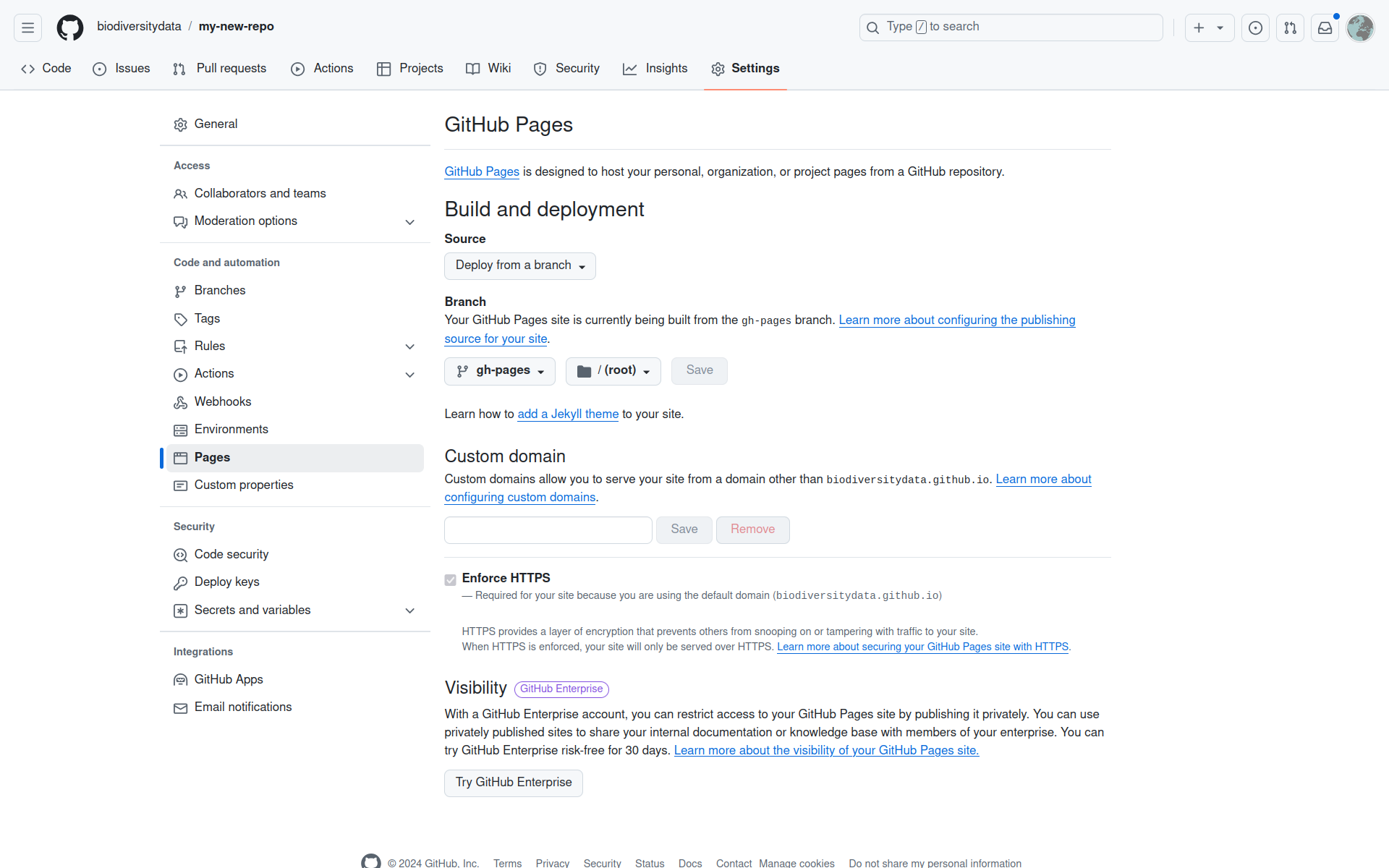 Set up GitHub Pages