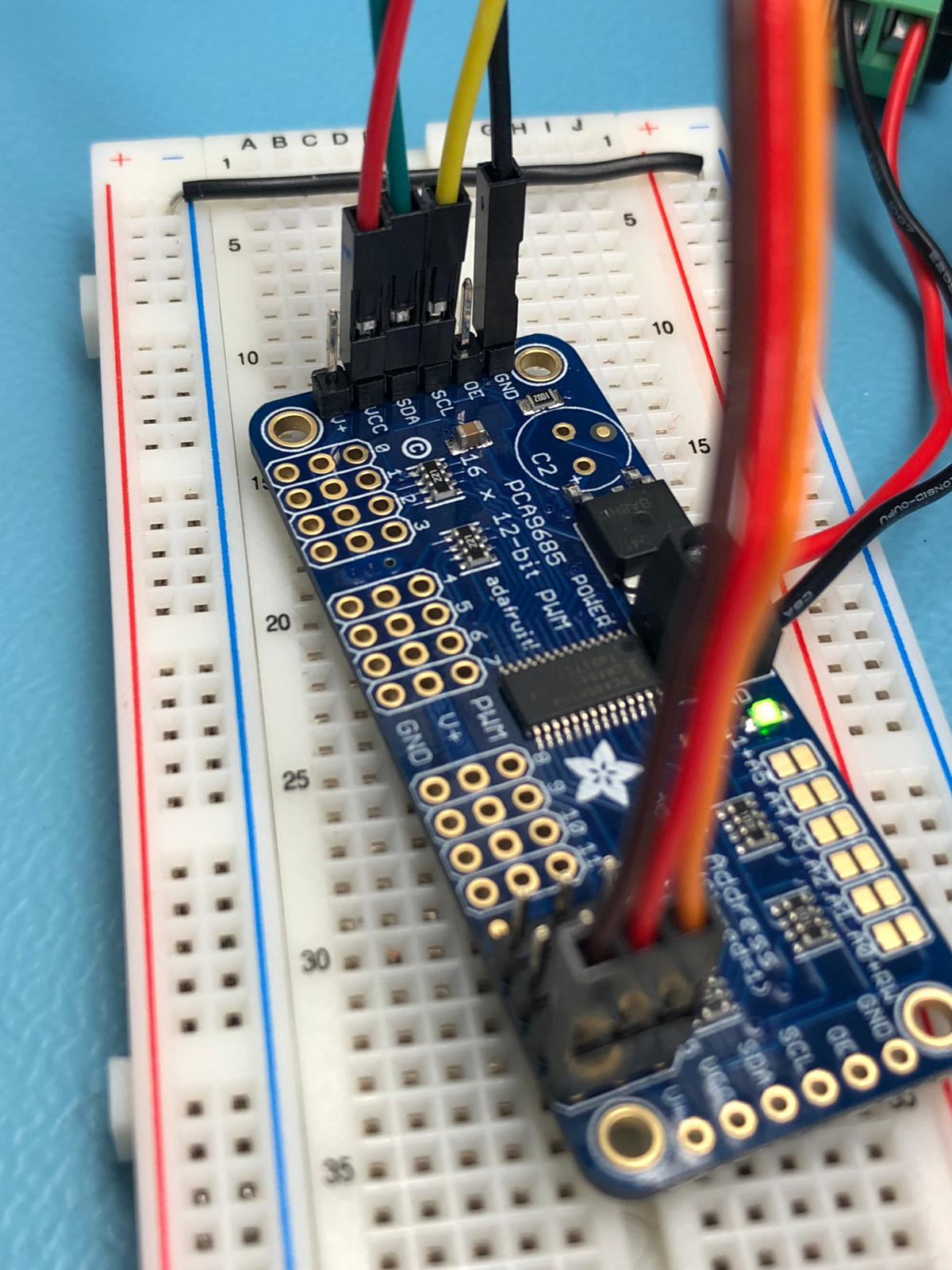 Image of PCA9685 To RPi Wiring