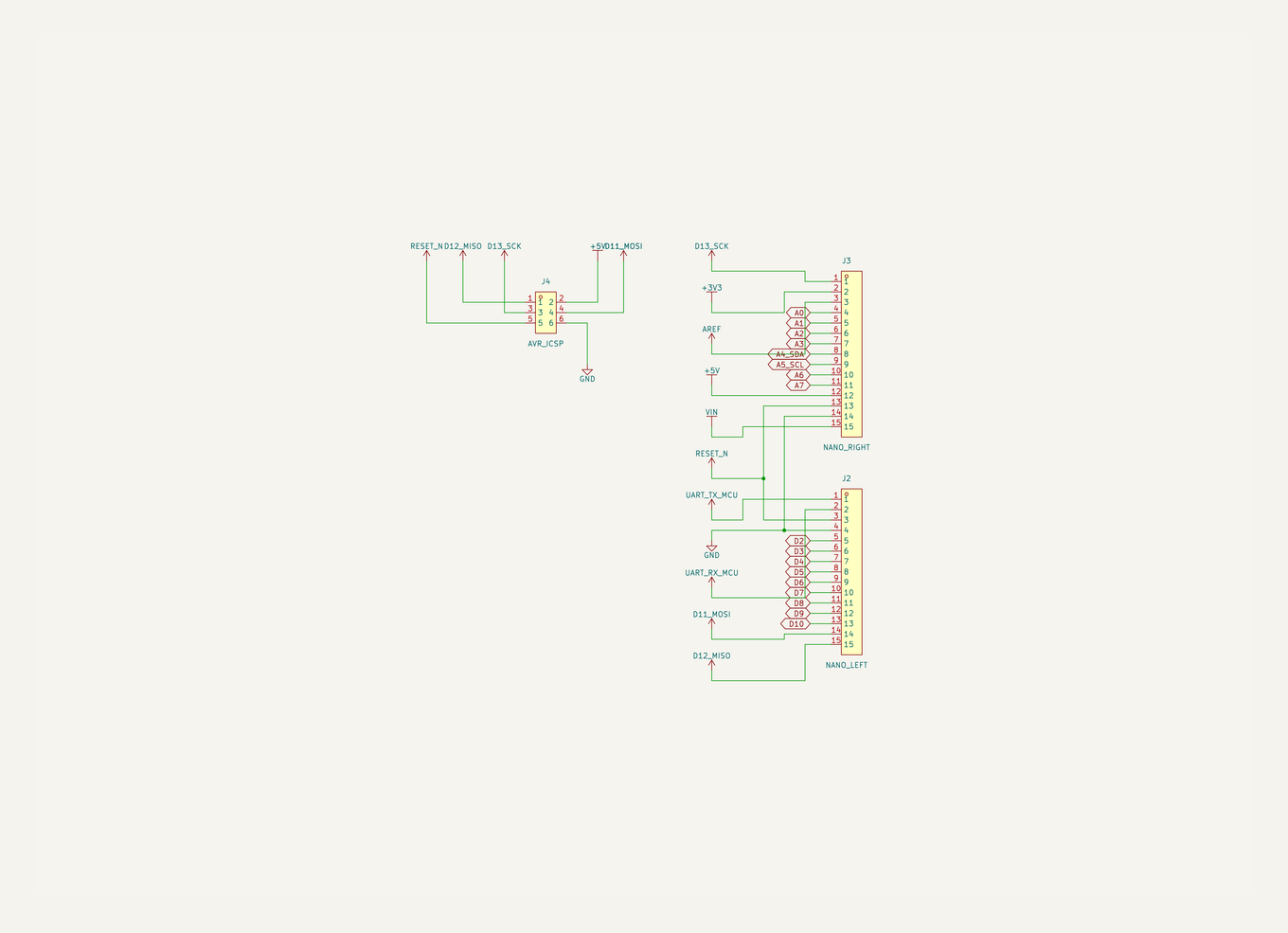 ATmega328P Nano headers and debug sheet