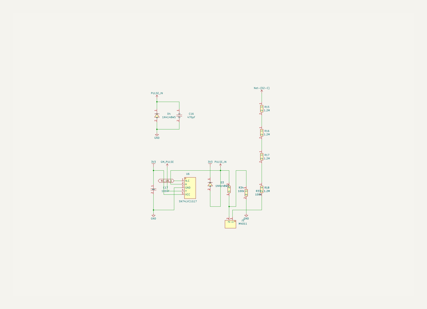 Geiger detector sheet