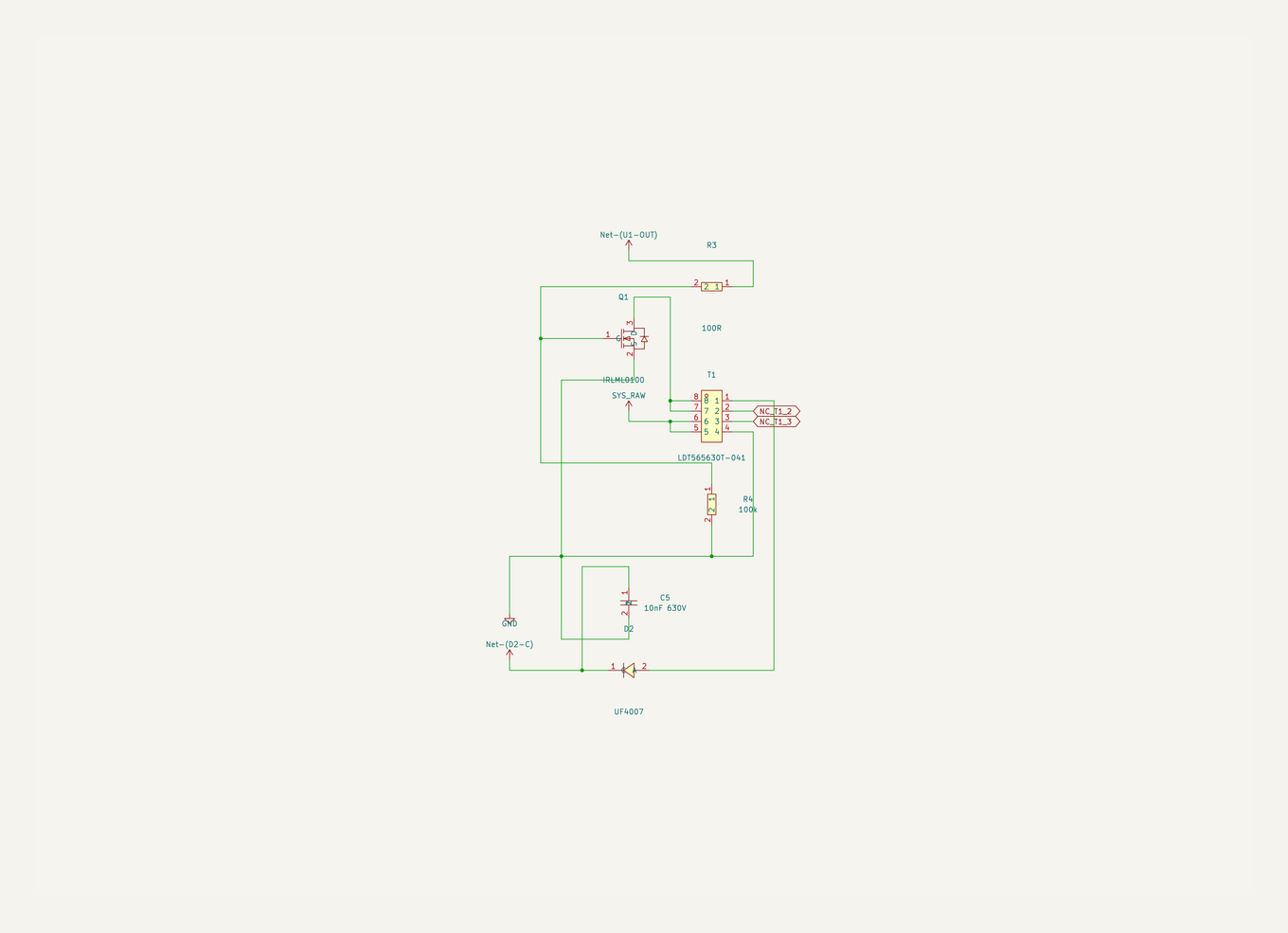 Geiger HV flyback sheet
