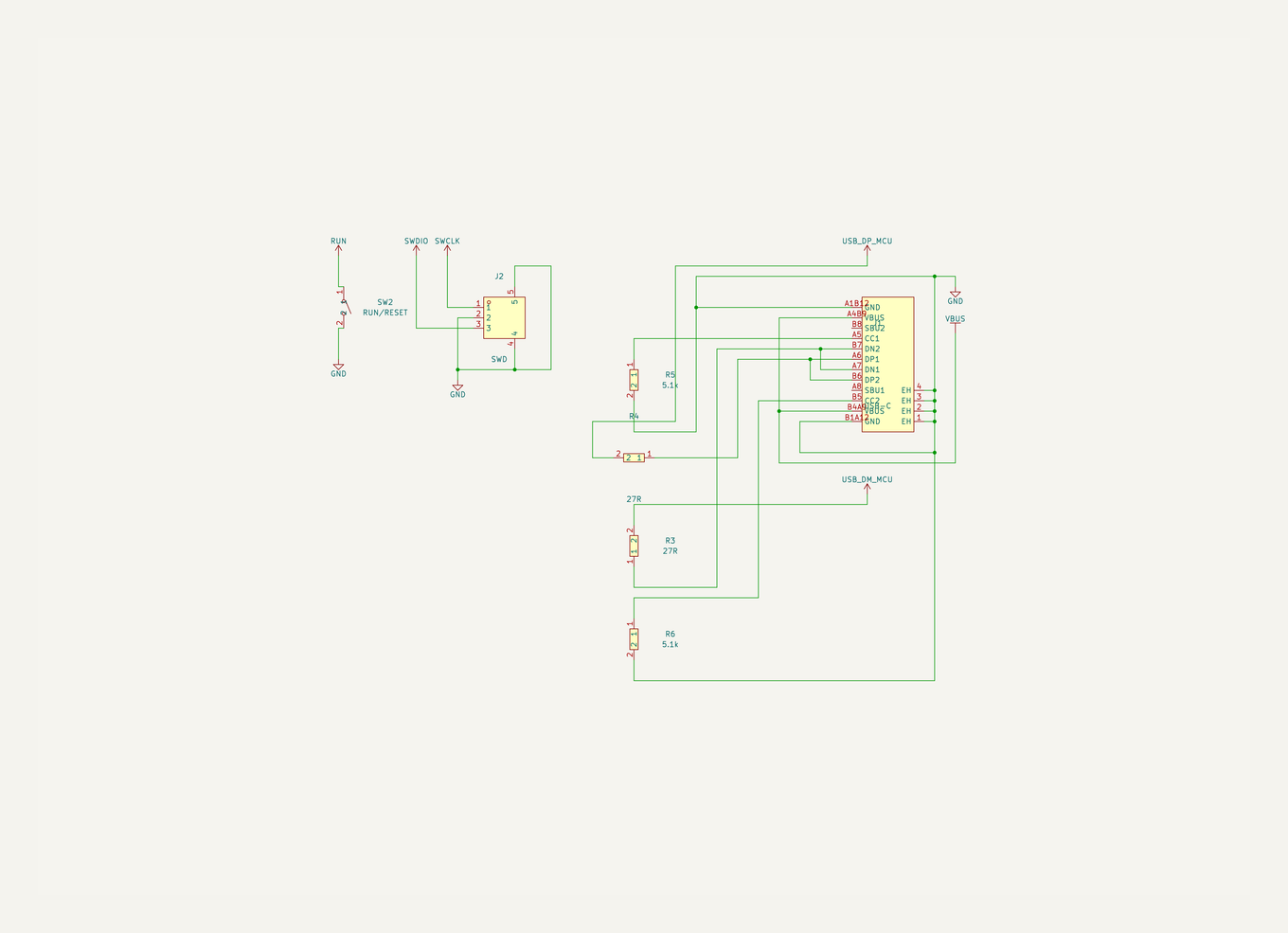 RP2350 USB and debug sheet