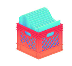 Record crate