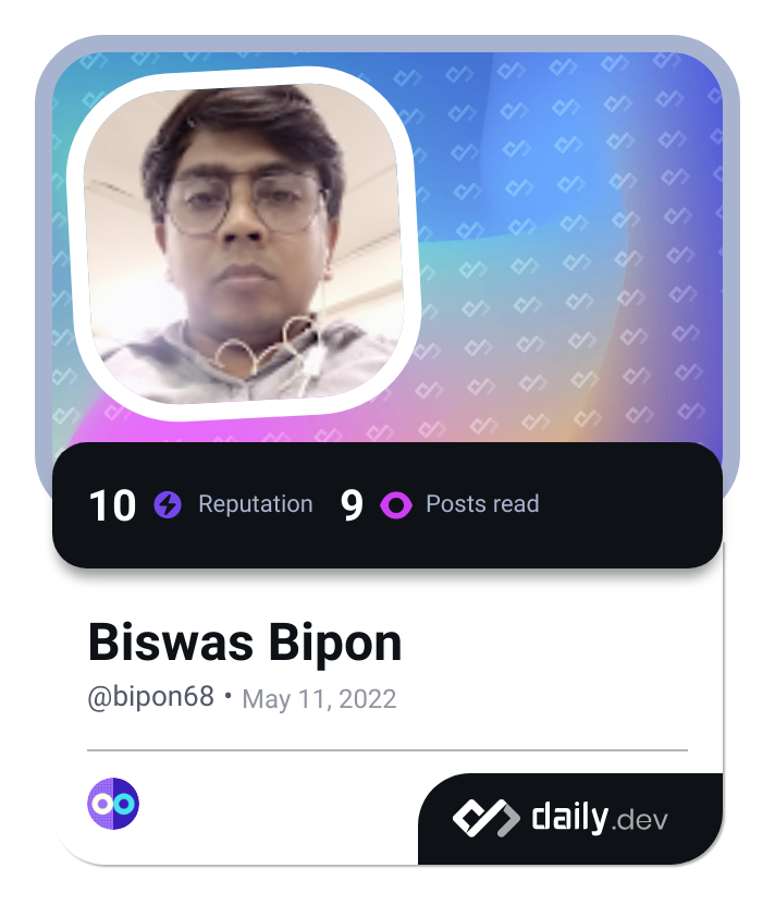 Bipon Biswas's Dev Card