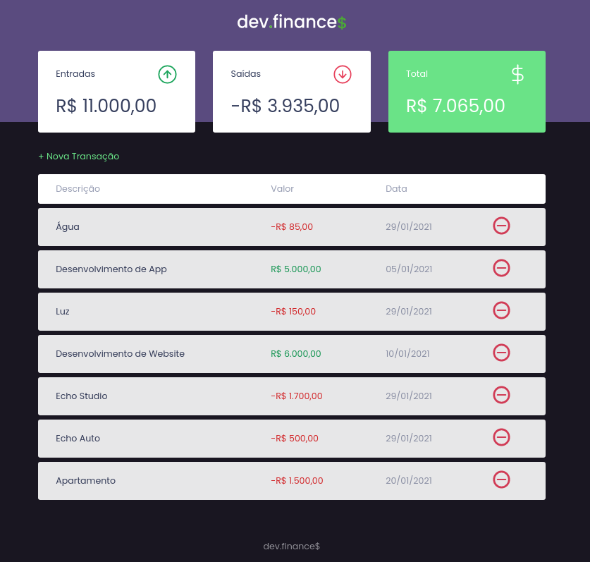 dev.finances