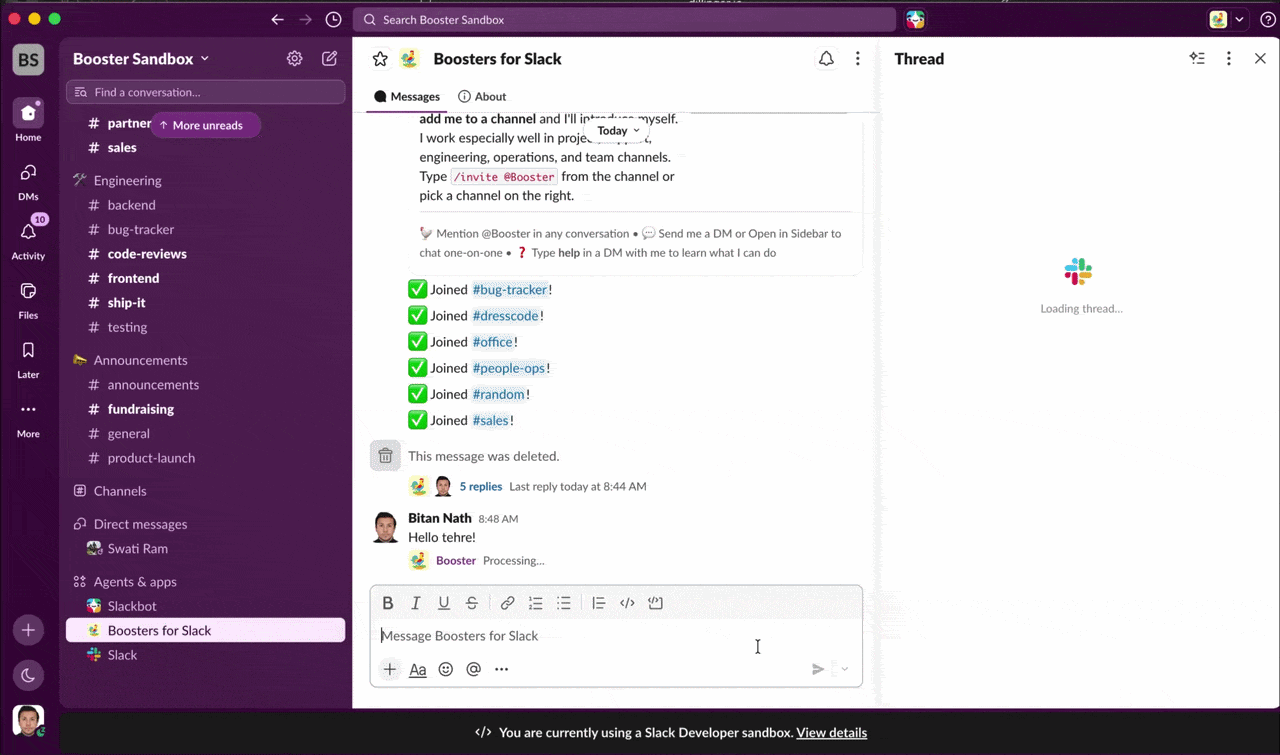 Animated GIF showing Creation of Hypecard from natural language
