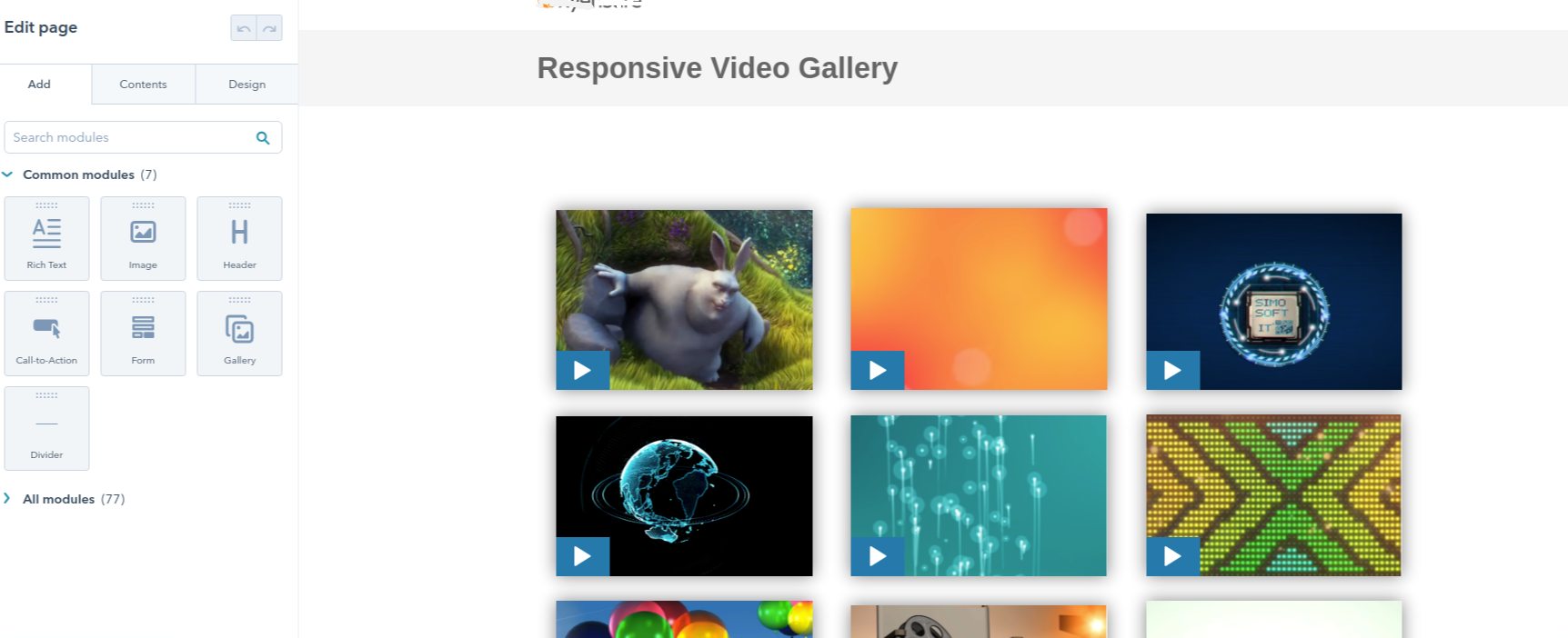 https://raw.githubusercontent.com/bitcot/hubspot-responsive-video-gallery/master/screenshots/5-Edit%20Page%20%20%20Video%20Gallery.png